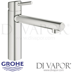 Grohe Concetto Single-Lever Sink Mixer (1/2 Inch) - 2010 to 2013 - Tap Spare Parts 31128DC1 GEN1